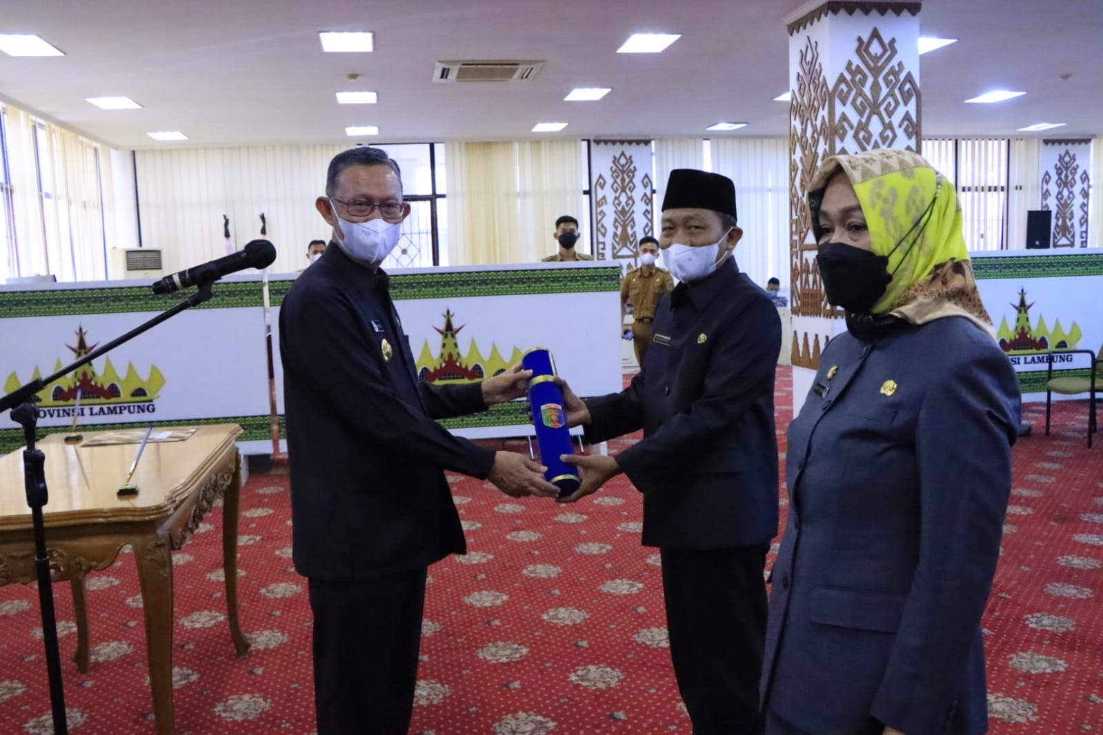 Pelantikan Pimpinan Tinggi Pratama Dilingkungan Pemprov Lampung,  Gubernur minta Satker Lebih Giat Dalam Pembangunan Di Provinsi Lampung