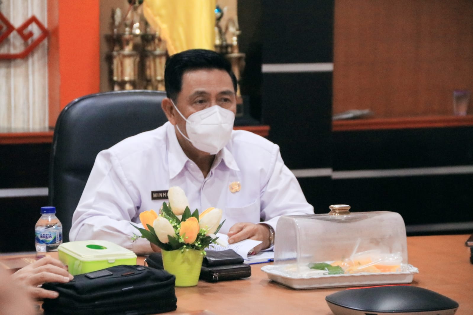 Pemprov Lampung Ikuti  Rapat Penyampaian Hasil Evaluasi Laporan Penerapan SPM Tahun 2021