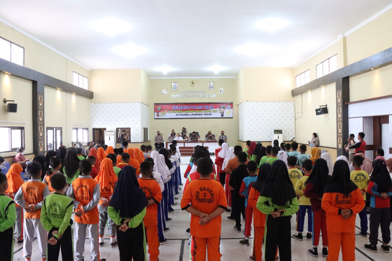 Puluhan Pocil Ikuti Seleksi di Polres Lamtim