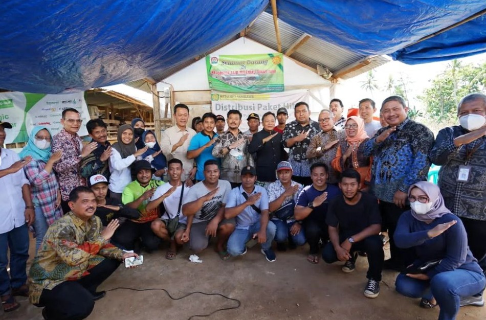 Panen Cabai Perdana di Kabupaten Pesawaran, Mentan Apresiasi Petani Milenial Kelompok Tunas Tani di Desa Margorejo