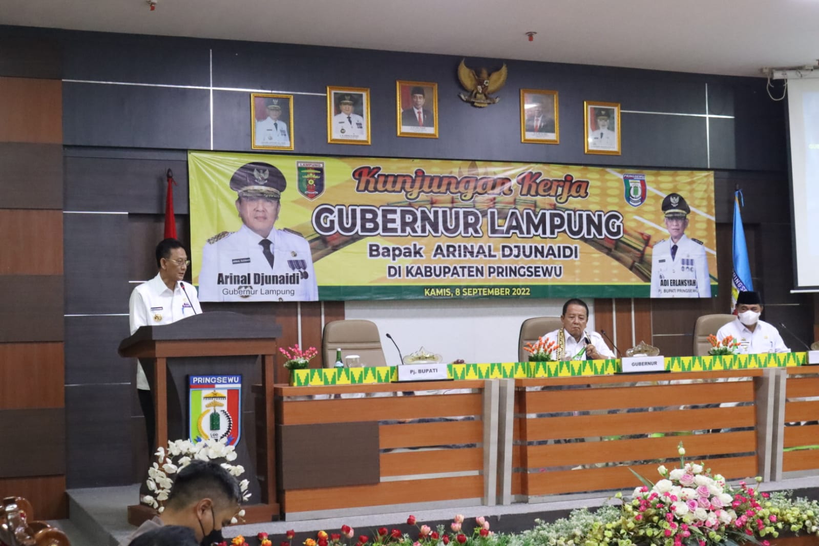 Gubernur Arinal Djunaidi Berikan Arahan Kepada Sejumlah Perangkat Daerah dilingkungan Pemkab Pringsewu