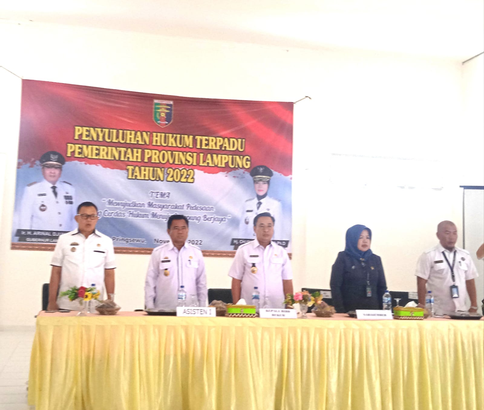 Pemerintah Provinsi Lampung melaksanakan Penyuluhan Hukum Terpadu di Kabupaten Pringsewu