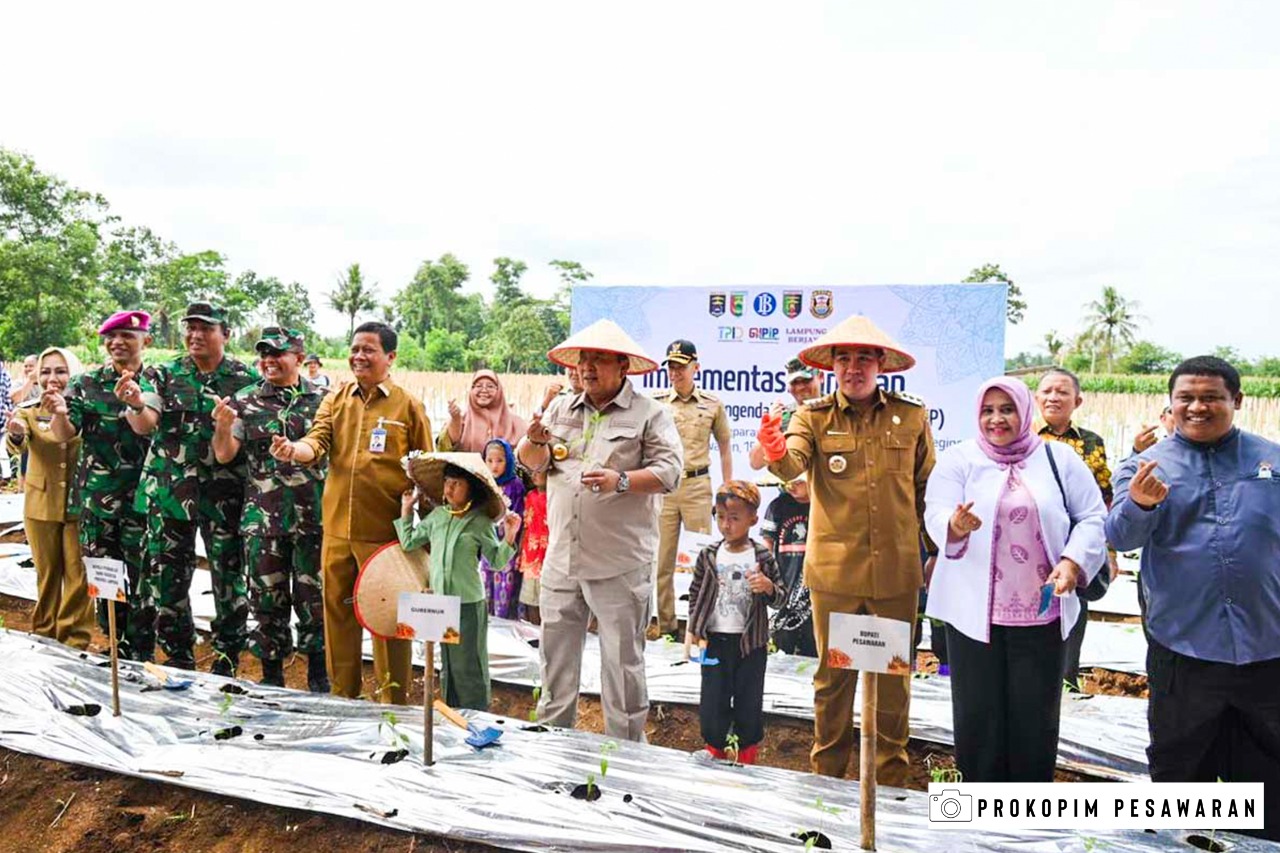 Dendi Ramadhona menerima kunjungan Kerja Gubernur Lampung bersama Tim Pengendalian Inflasi Daerah