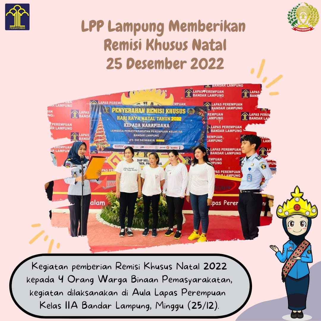 04 Narapidana Lapas Perempuan Bandar Lampung Peroleh 
