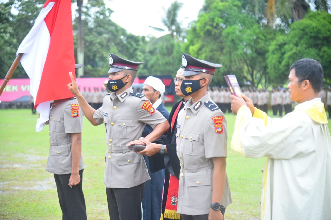 Kapolda Lampung lantik di 273 Bintara Remaja SPN Kemiling