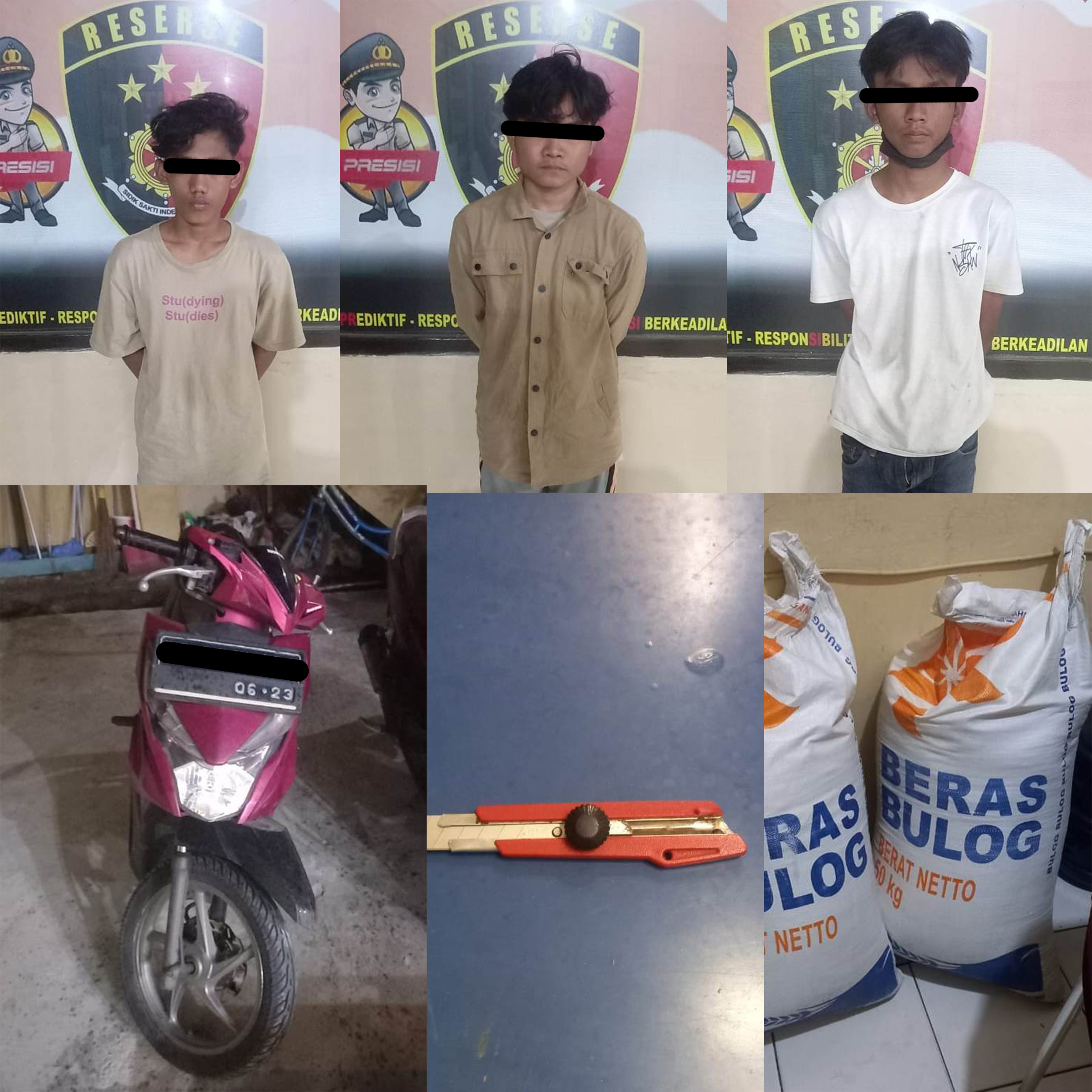 3 Bajing Loncat Berhasil Diamankan Polsek Panjang