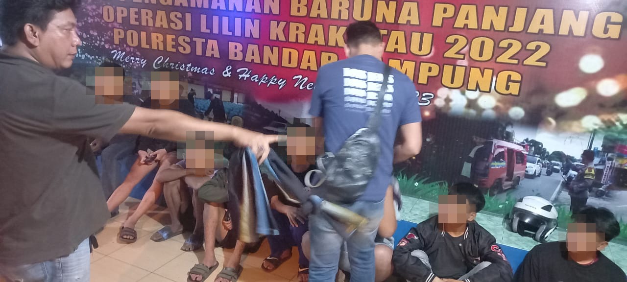 Cegah Perang Sarung, Polsek Panjang Amankan 11 Remaja Di Lapangan Baruna