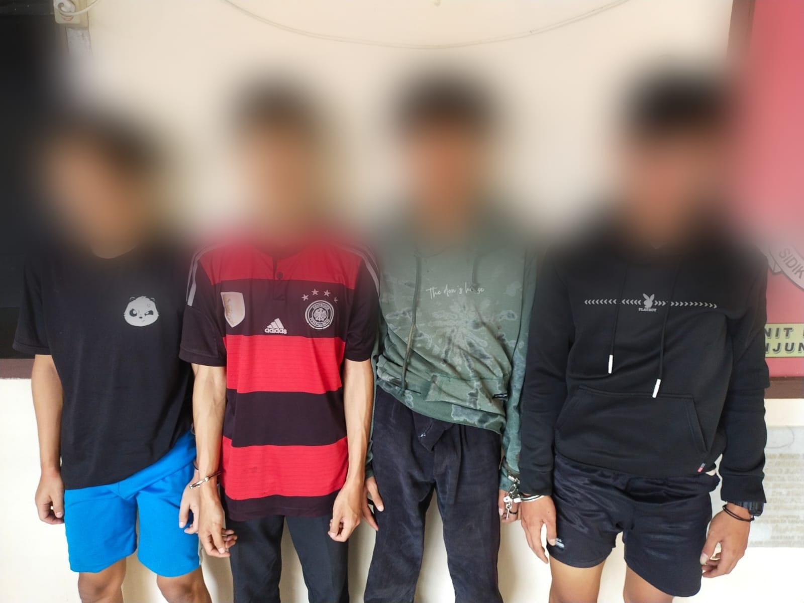 Konvoi Cari Lawan Tawuran, Polsek Tanjung Karang Timur Bersama Dit Samapta Polda Lampung Amankan 12 Remaja dan 7 Senjata Tajam
