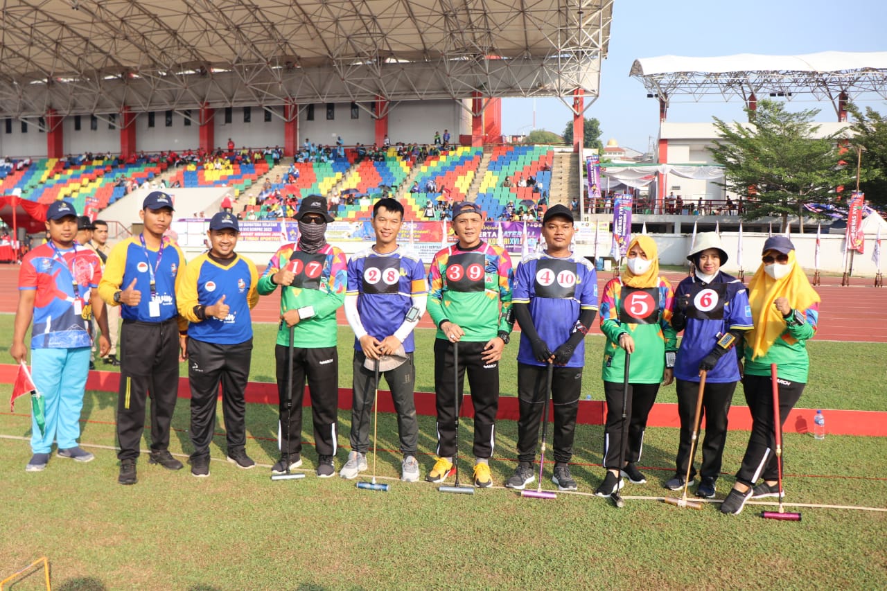 Tim Gate Ball Lampung Bertanding Pada PORNAS KORPRI XVI, Rebutkan Posisi Runner Up