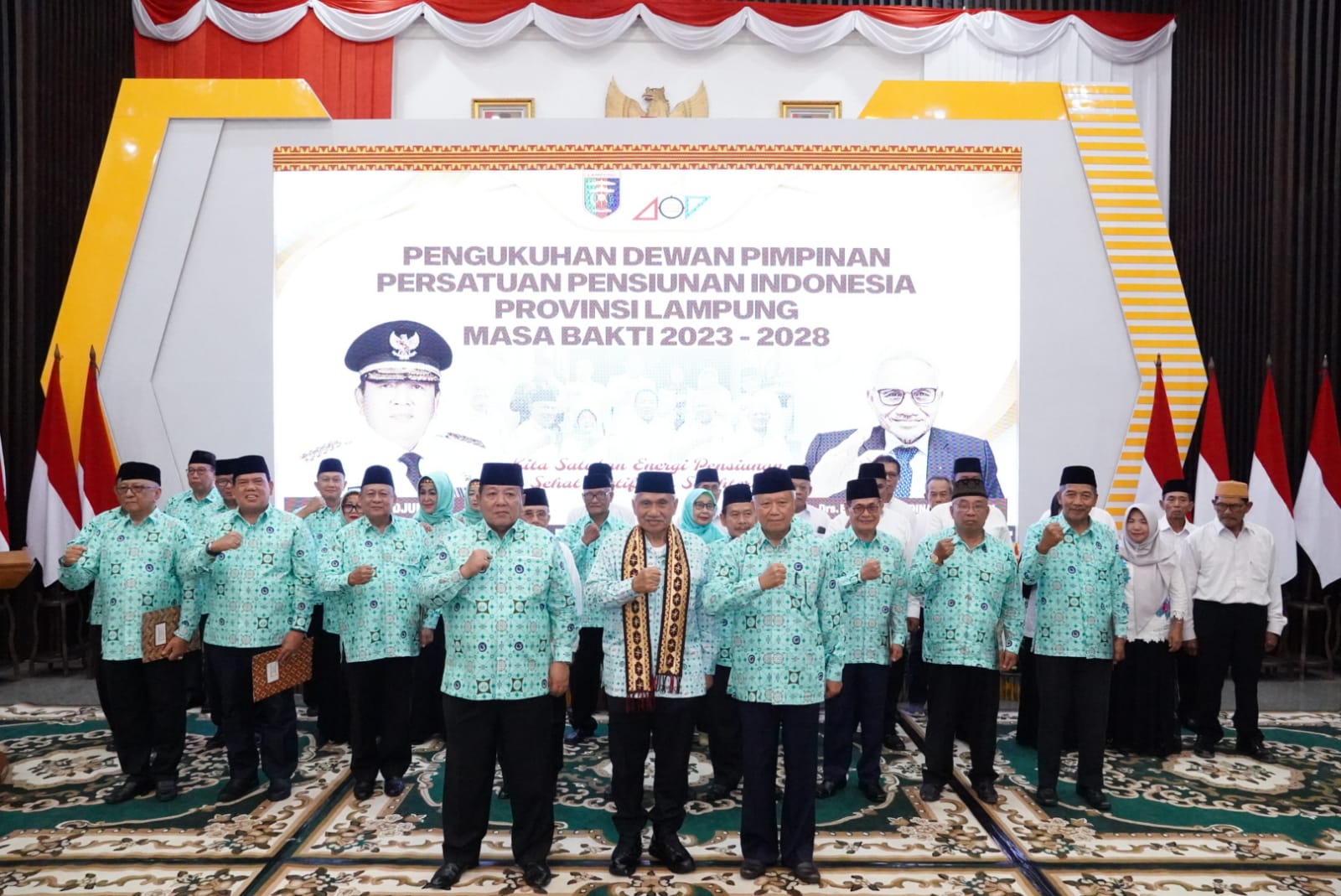Dikukuhkan Sebagai Ketua Persatuan Pensiunan Indonesia Provinsi Lampung, Gubernur Arinal Djunaidi Ajak Seluruh Anggota Membangun Semangat Kebersamaan, Gotong Royong, dan Dedikasi
