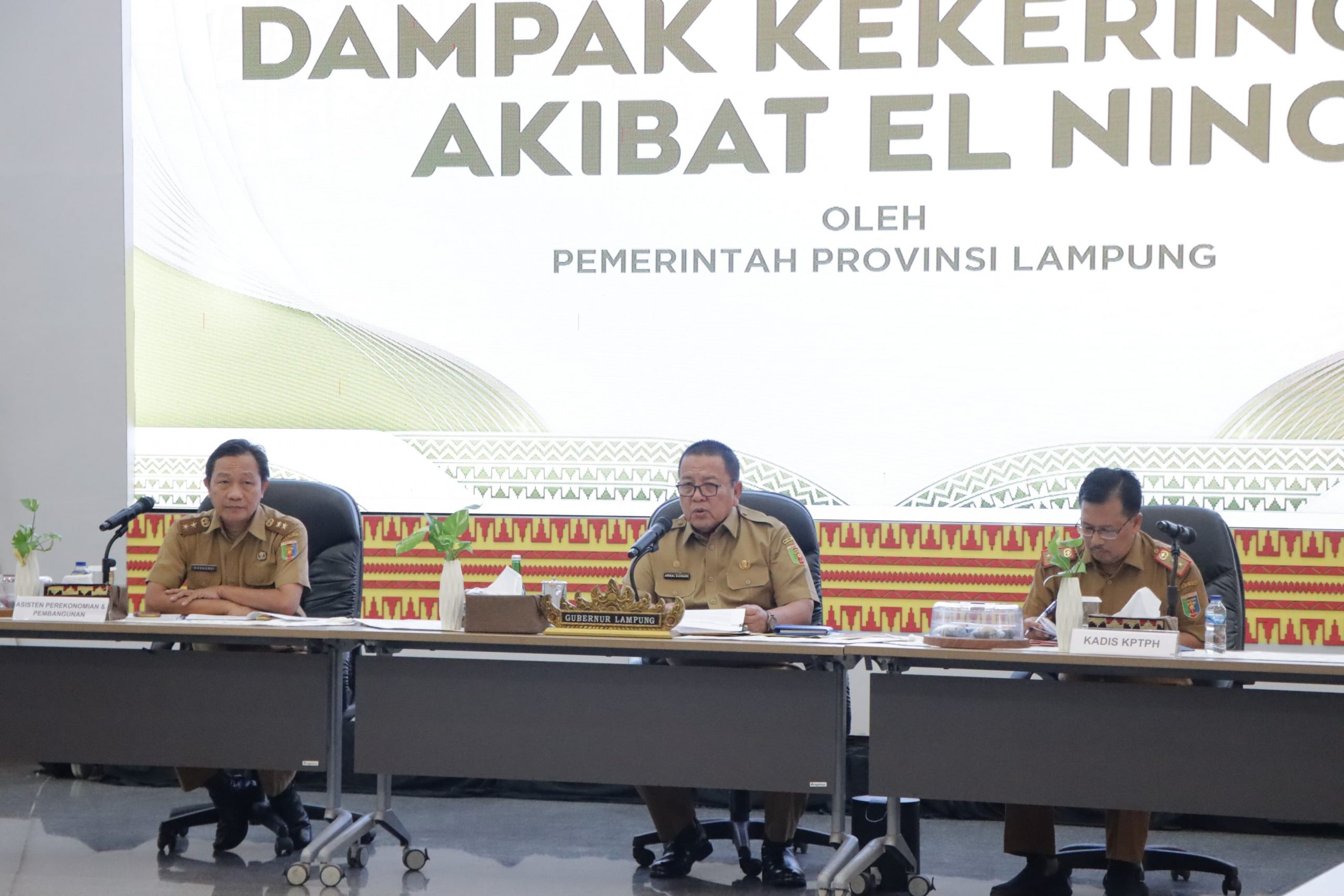 Antisipasi Dampak El Nino, Pemprov Lampung Pastikan Ketersediaan Pangan, Ketersediaan Air dan Antisipasi Potensi Kebakaran Hutan dan Lahan di Wilayah Provinsi Lampung