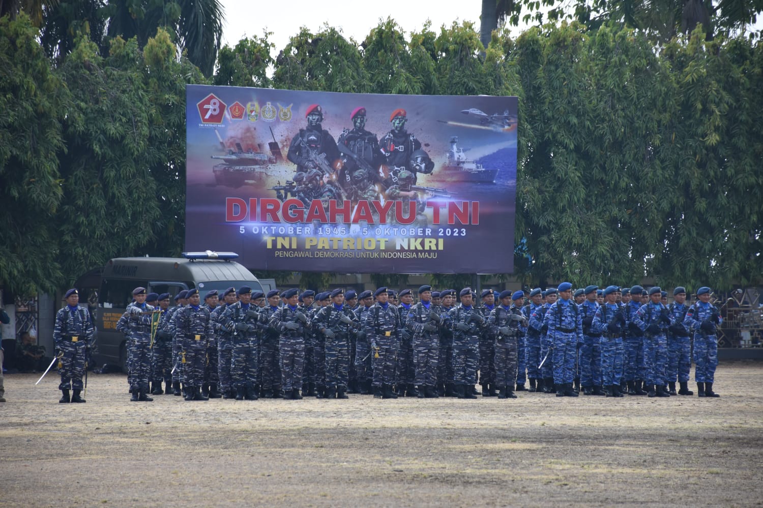 PERINGATAN HUT KE 78 TNI DI DAERAH LAMPUNG