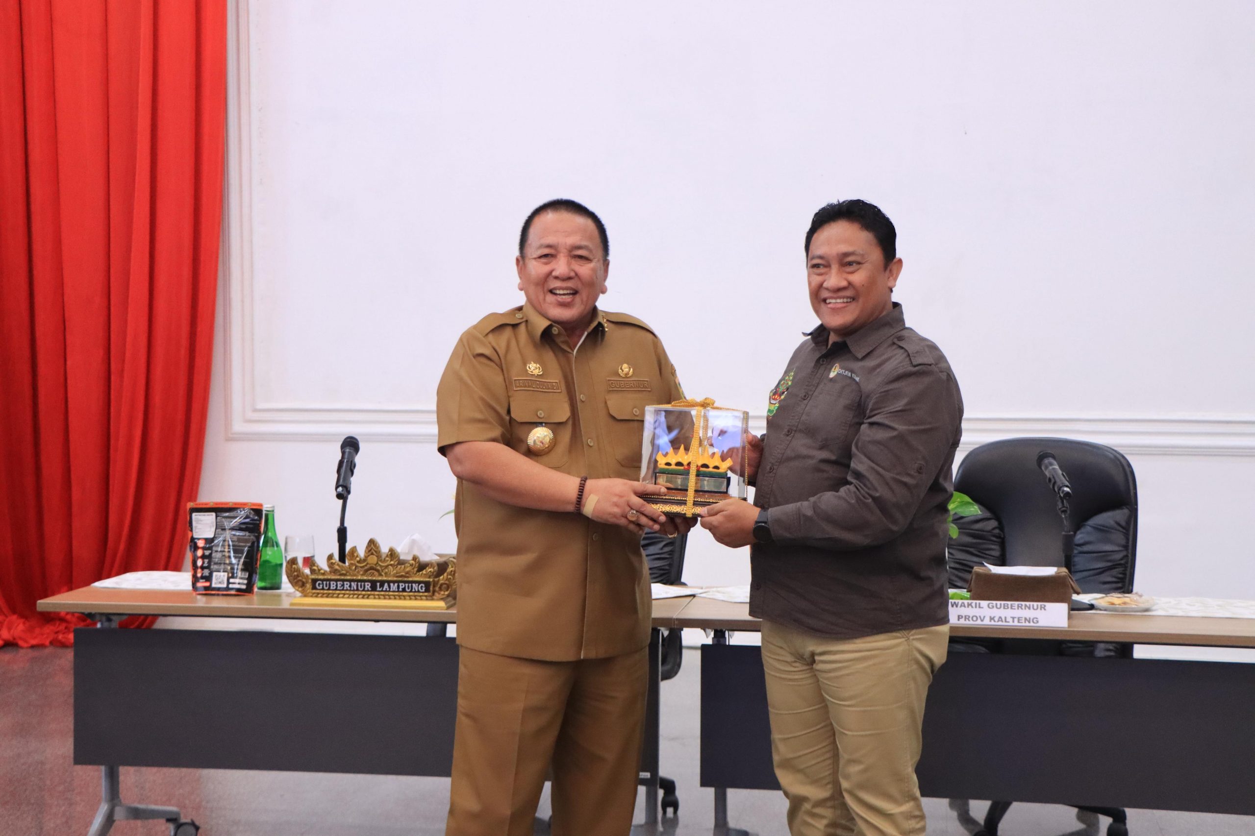 Terima Kunjungan Kerja Wakil Gubernur Kalimantan Tengah, Gubernur Arinal Djunaidi Paparkan Potensi Kerjasama Bidang Pertanian