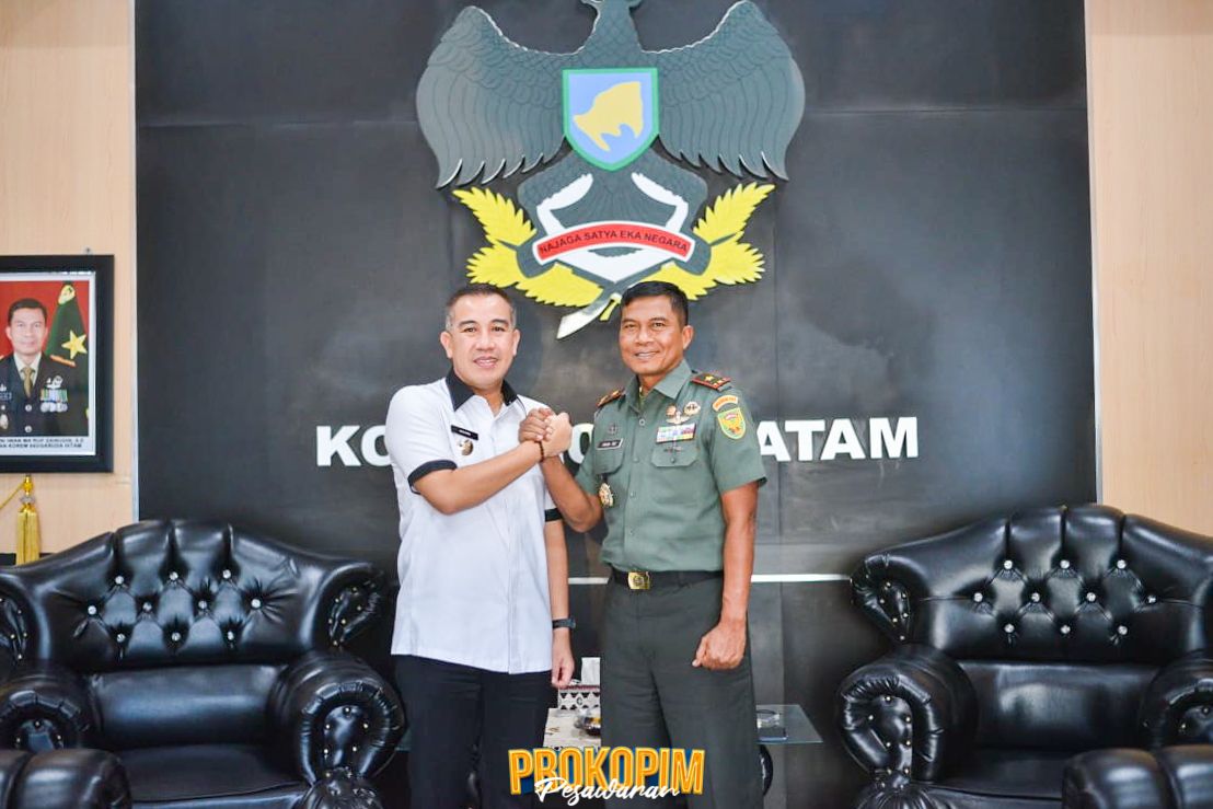 Kolaborasi Membangun Negeri, Bupati Pesawaran Silaturahmi Ke Makorem 043/Gatam