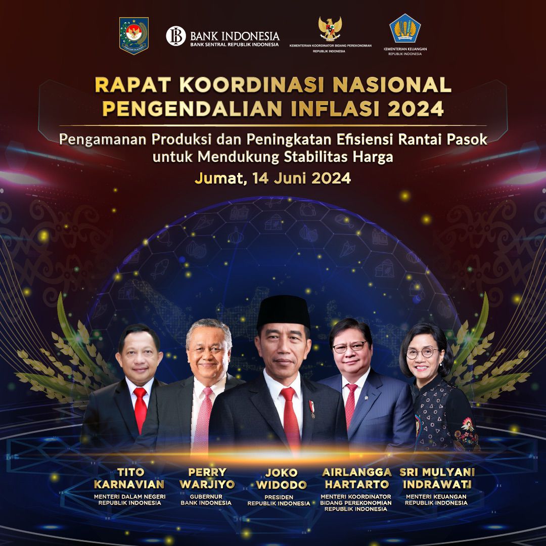 TPID Provinsi Lampung Laksanakan Arahan Presiden RI  dalam Rakornas Pengendalian Inflasi 2024