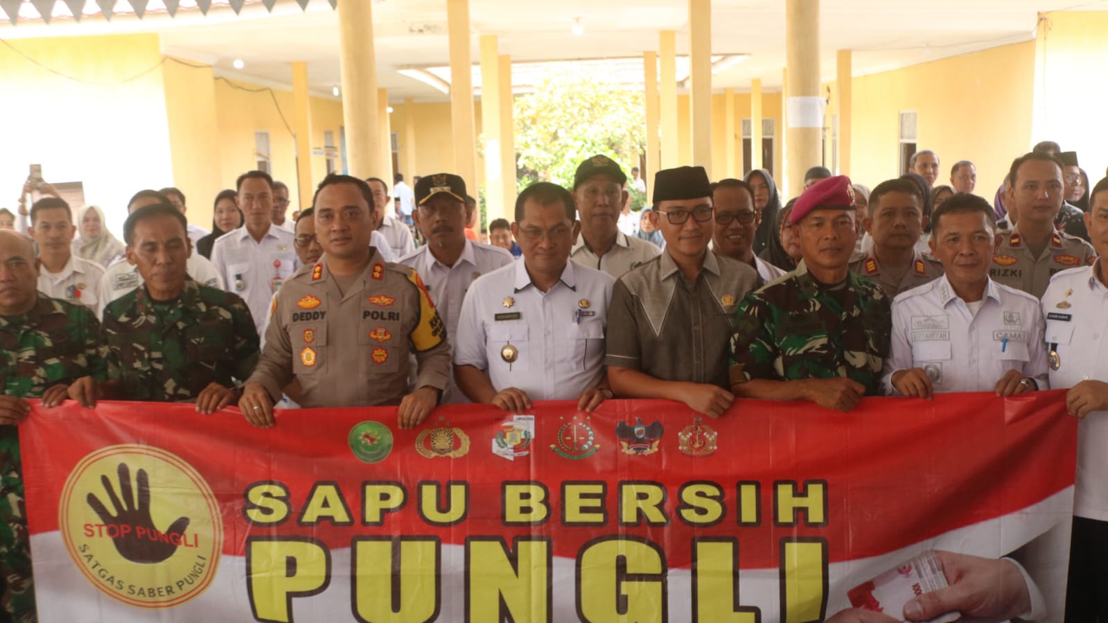 Kunjungi Kecamatan Sungkai Selatan, Kapolres Lampung Utara Sosialisasi Satgas Saber Pungli