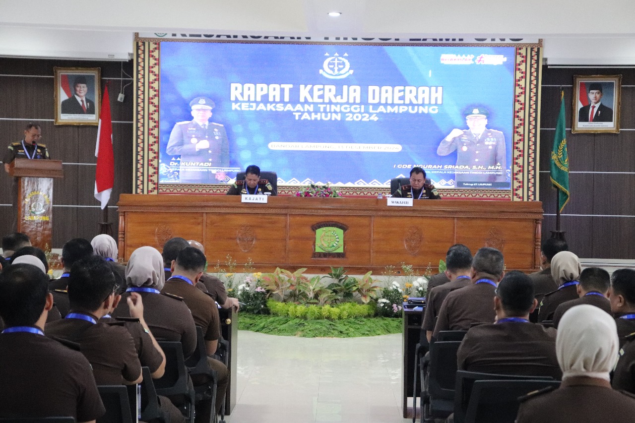 Kejati Lampung gelar Rakerda 2024, bersama evaluasi kinerja dan Performance goals Tahun Kedepan