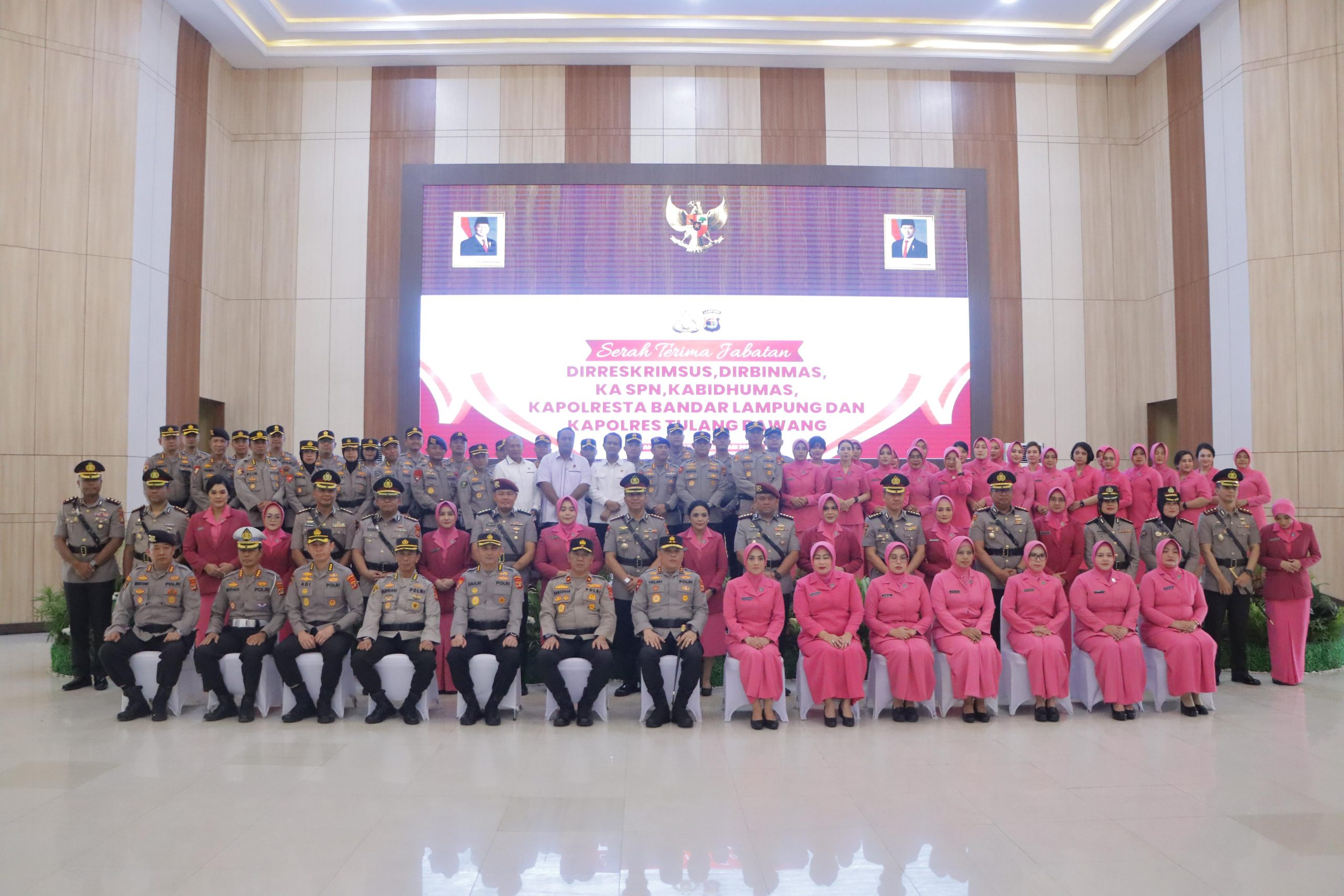 Kapolda Lampung Pimpin Sertijab Pejabat Utama Polda Lampung