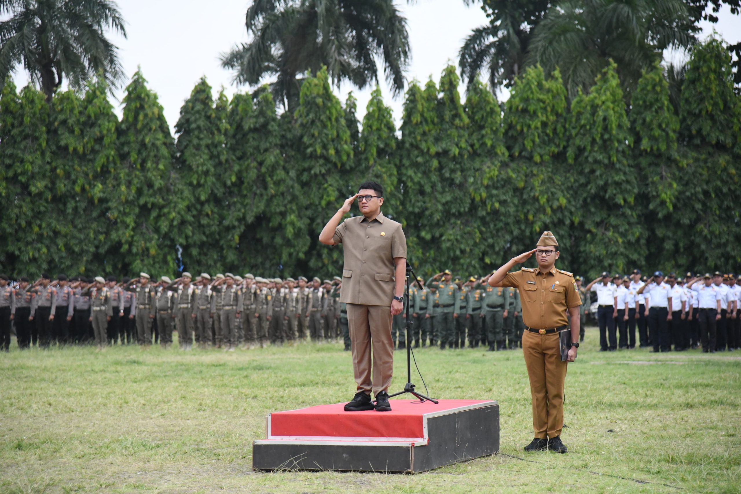 Pemprov Lampung Gelar Upacara Bulanan Bersama Jajaran Forkopimda Provinsi Lampung