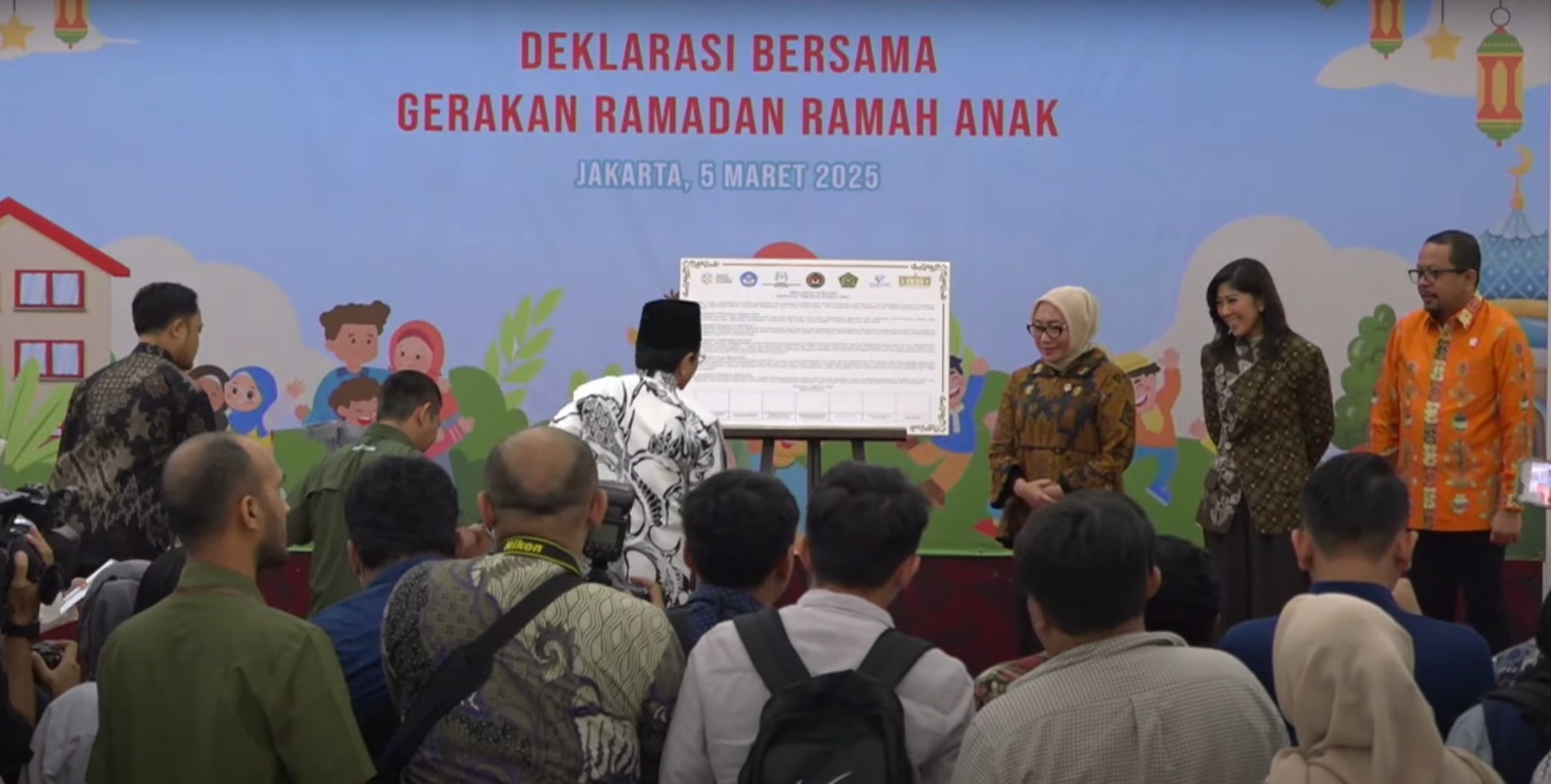 Pemprov Lampung Ikuti Deklarasi Bersama Gerakan Ramadan Ramah Anak Secara Daring
