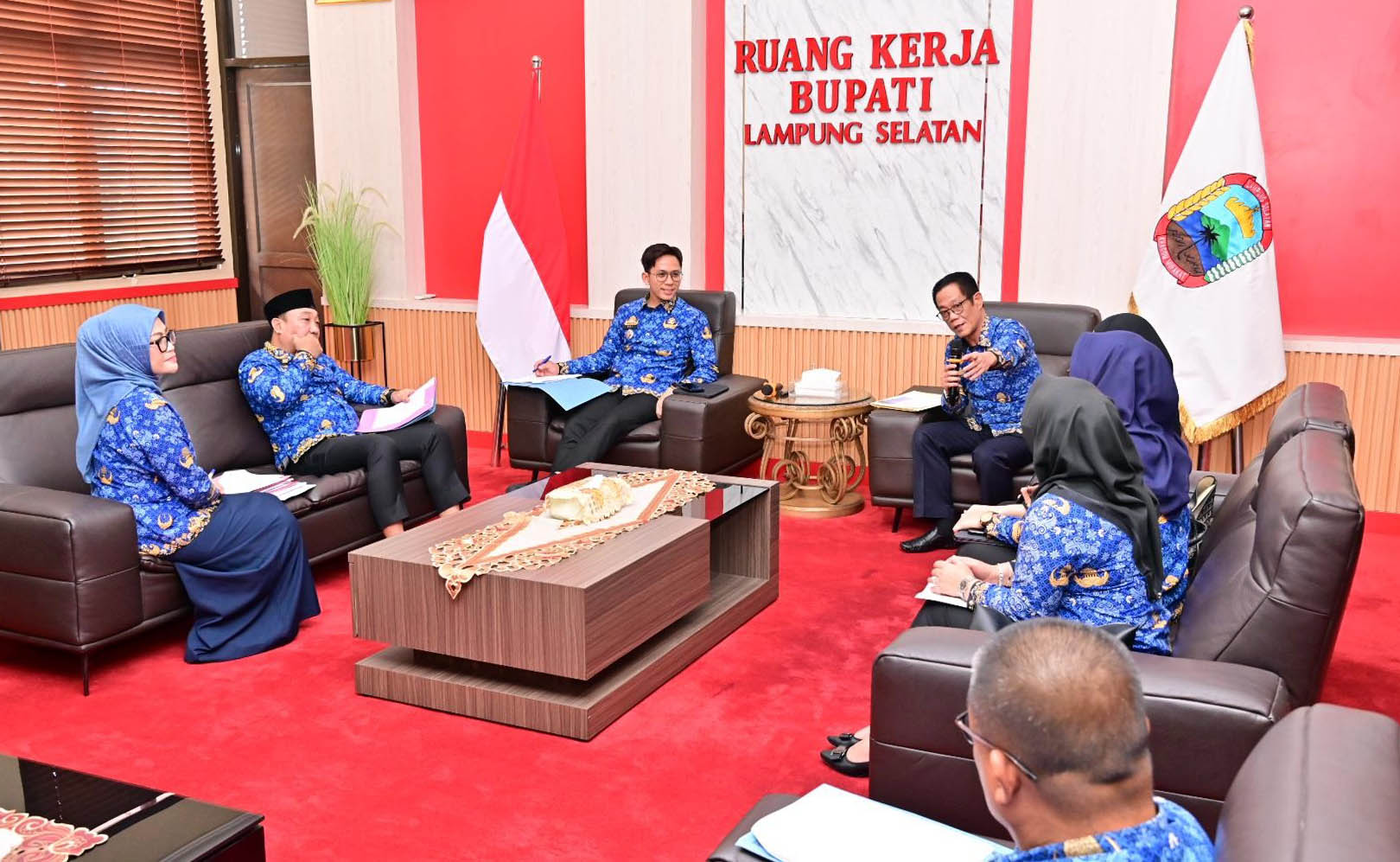Bupati Lampung Selatan Terima Audiensi BAPENDA Provinsi Lampung UPTD Pengelolaan Pendapatan Daerah Wilayah II Kalianda