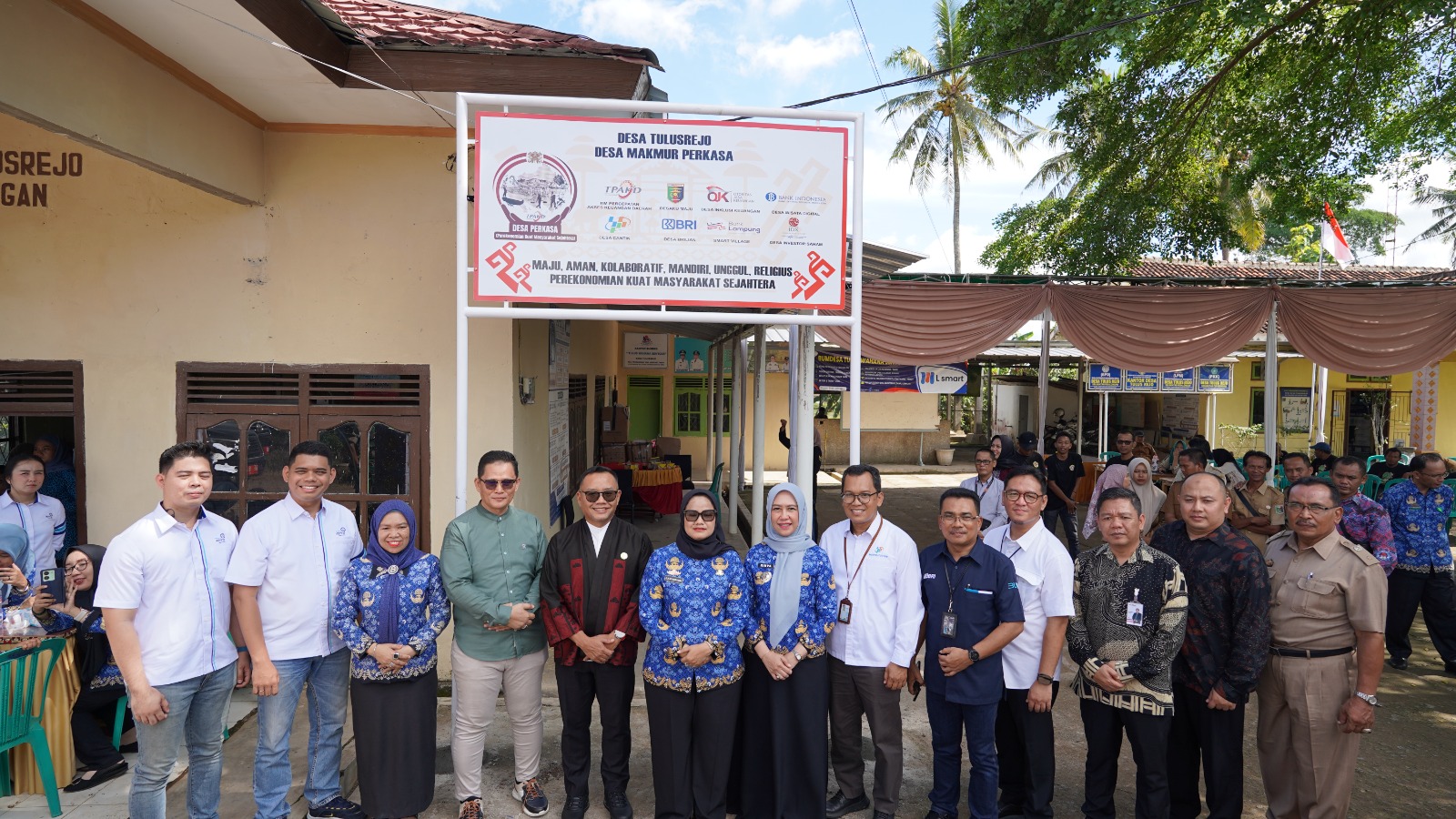 OJK DORONG LITERASI DAN INKLUSI KEUANGAN TPAKD DI LAMPUNG TIMUR: LAUNCHING DESA PERKASA PERTAMA DI DESA TULUSREJO
