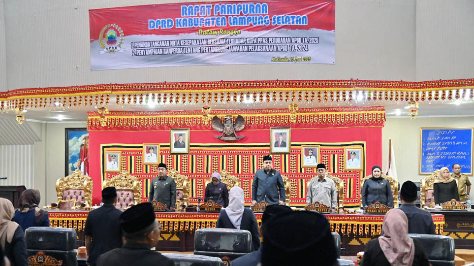 Rapat Paripurna DPRD Lampung Selatan: Pendapatan Daerah 2024 Tembus 99,99 Persen, Belanja Capai 94 Persen!
