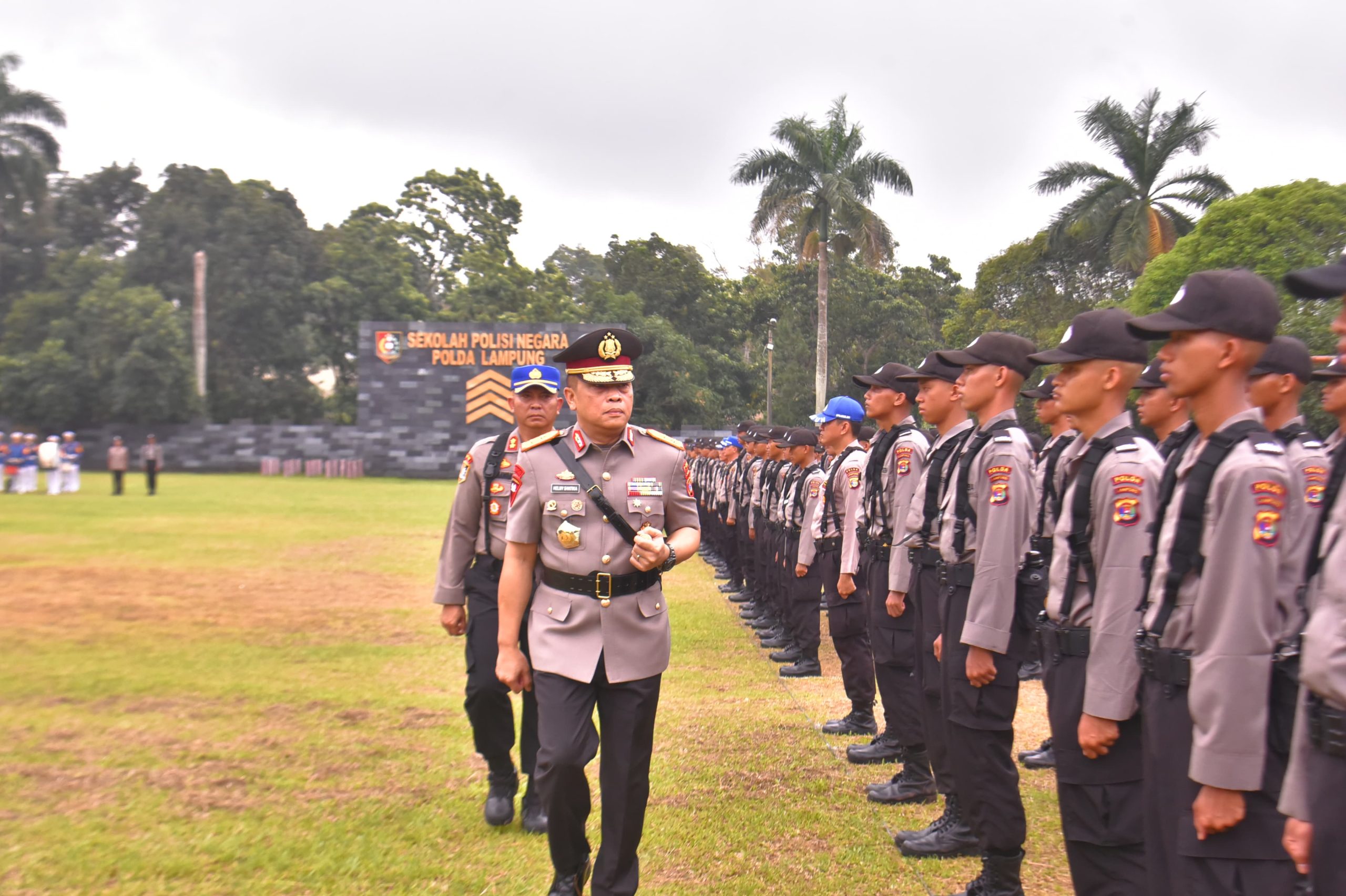 Upacara Pembukaan Pendidikan Pembentukan Bintara Polri TA 2025 Polda Lampung