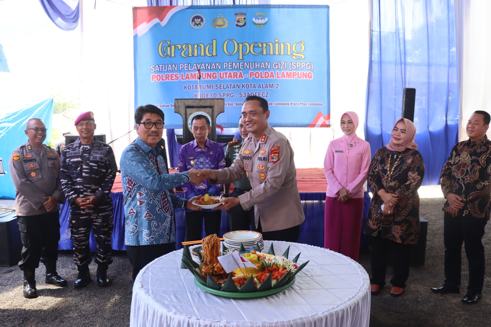 Dukung Makan Bergizi Gratis, Polres Lampung Utara Grand Opening Satuan Pelayanan Pemenuhan Gizi