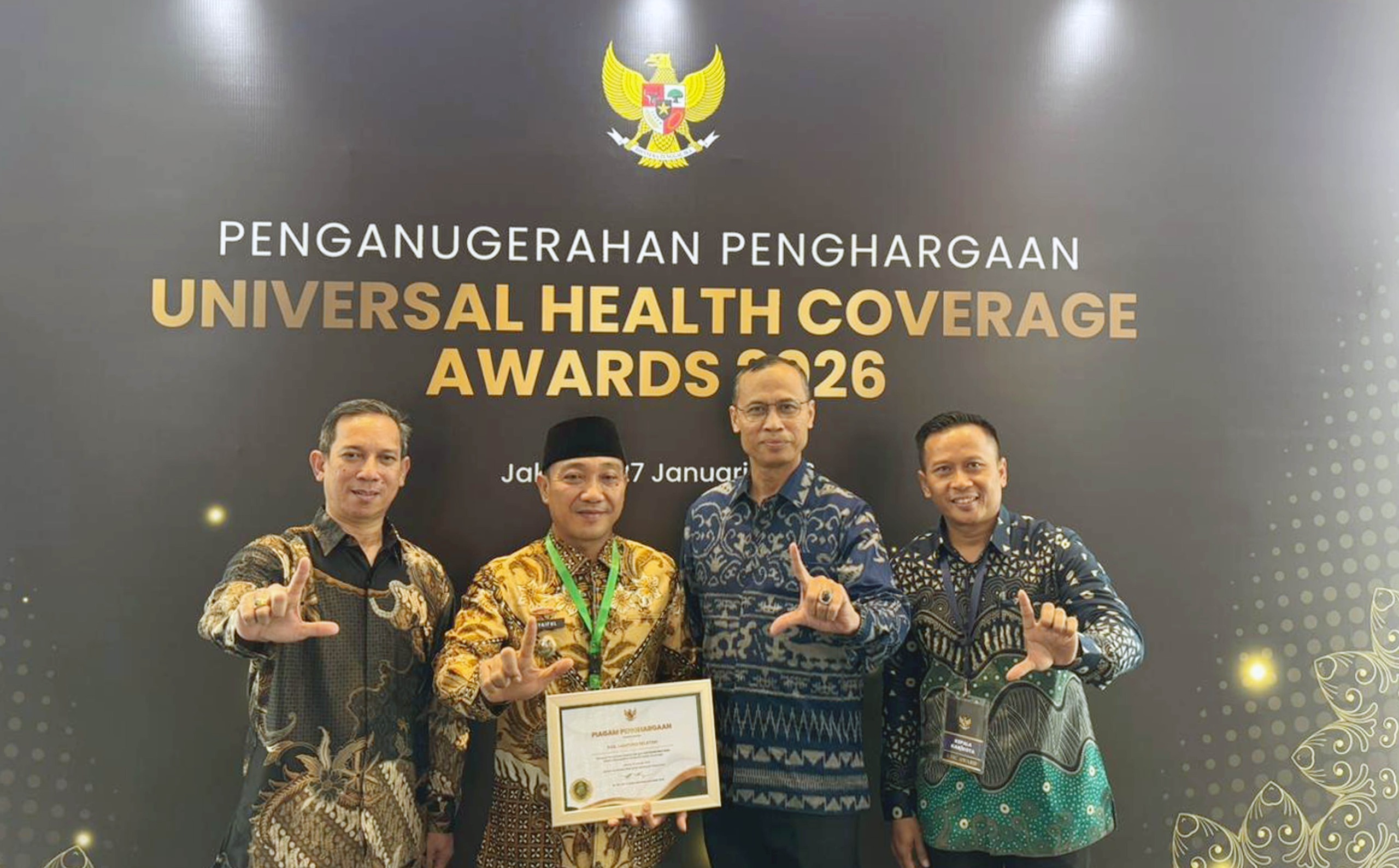 Prestasi Pemkab Lampung Selatan Terus Mengalir: UHC Award 2026 Jadi Bukti Kepemimpinan Egi-Syaiful Berpihak pada Rakyat