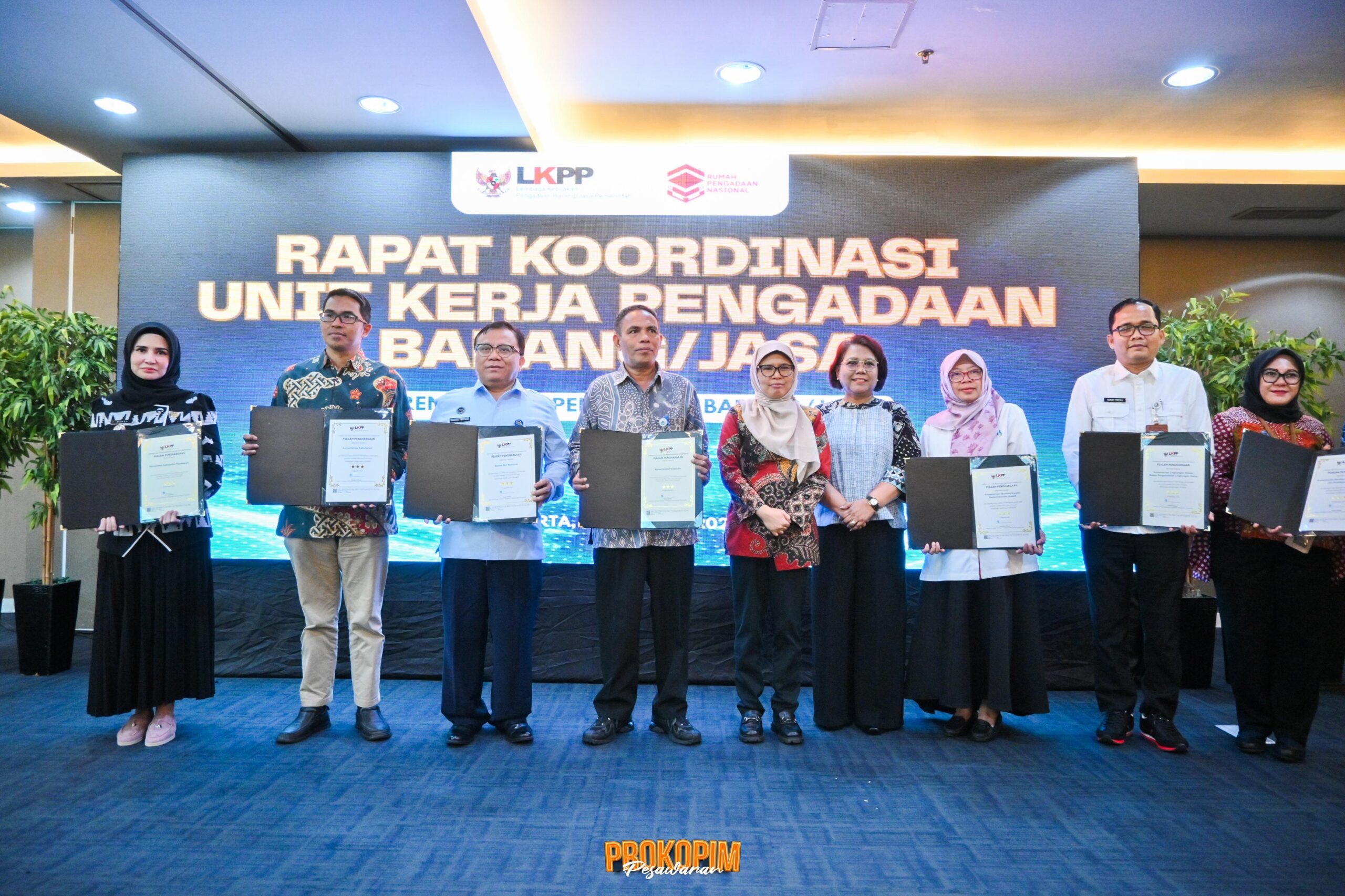 Pemkab Pesawaran Raih Penghargaan UKPBJ Proaktif dari LKPP RI