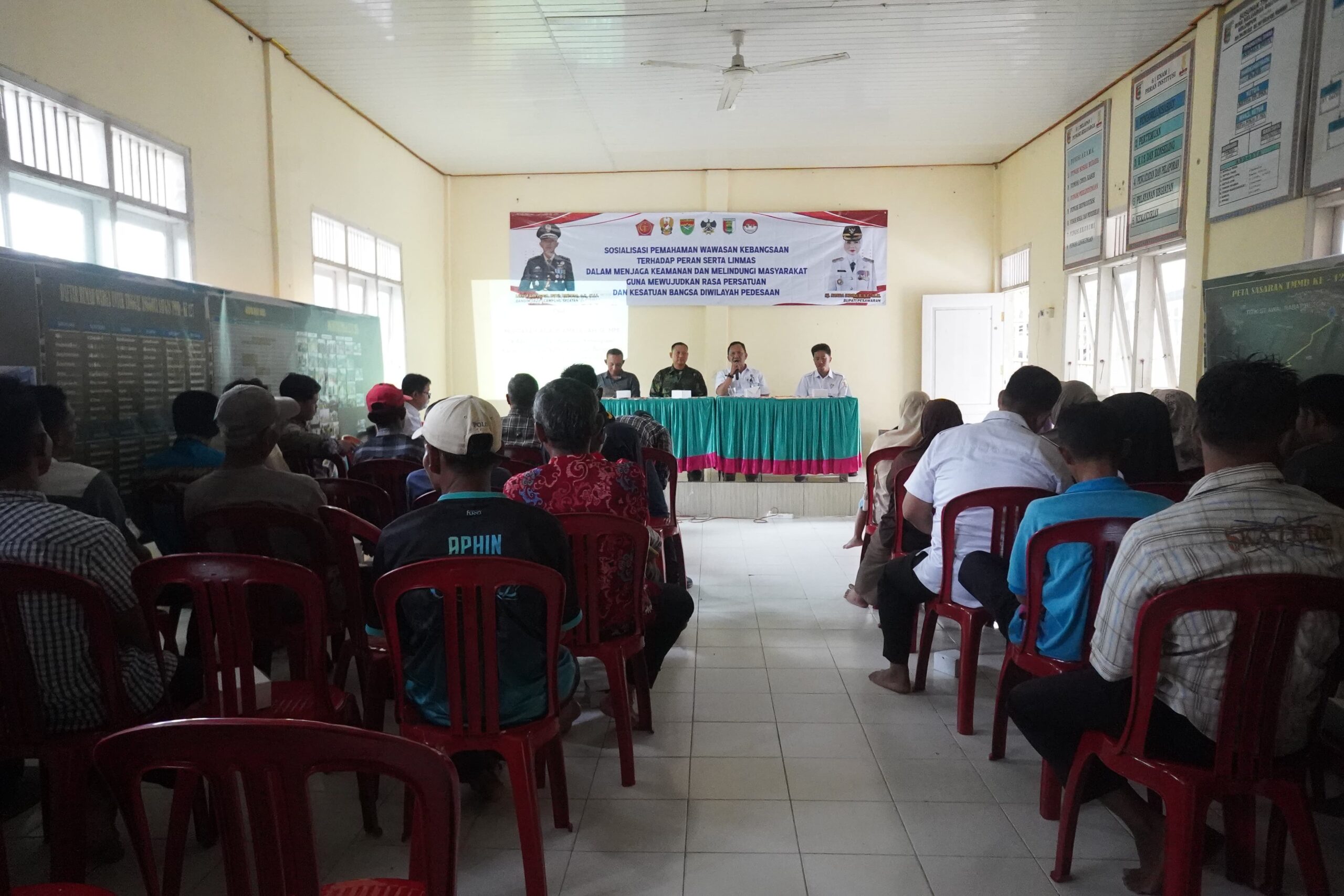 TMMD Kodim 0421/Lampung Selatan Gelar Sosialisasi Wawasan Kebangsaan, Perkuat Peran Linmas Jaga Stabilitas Desa