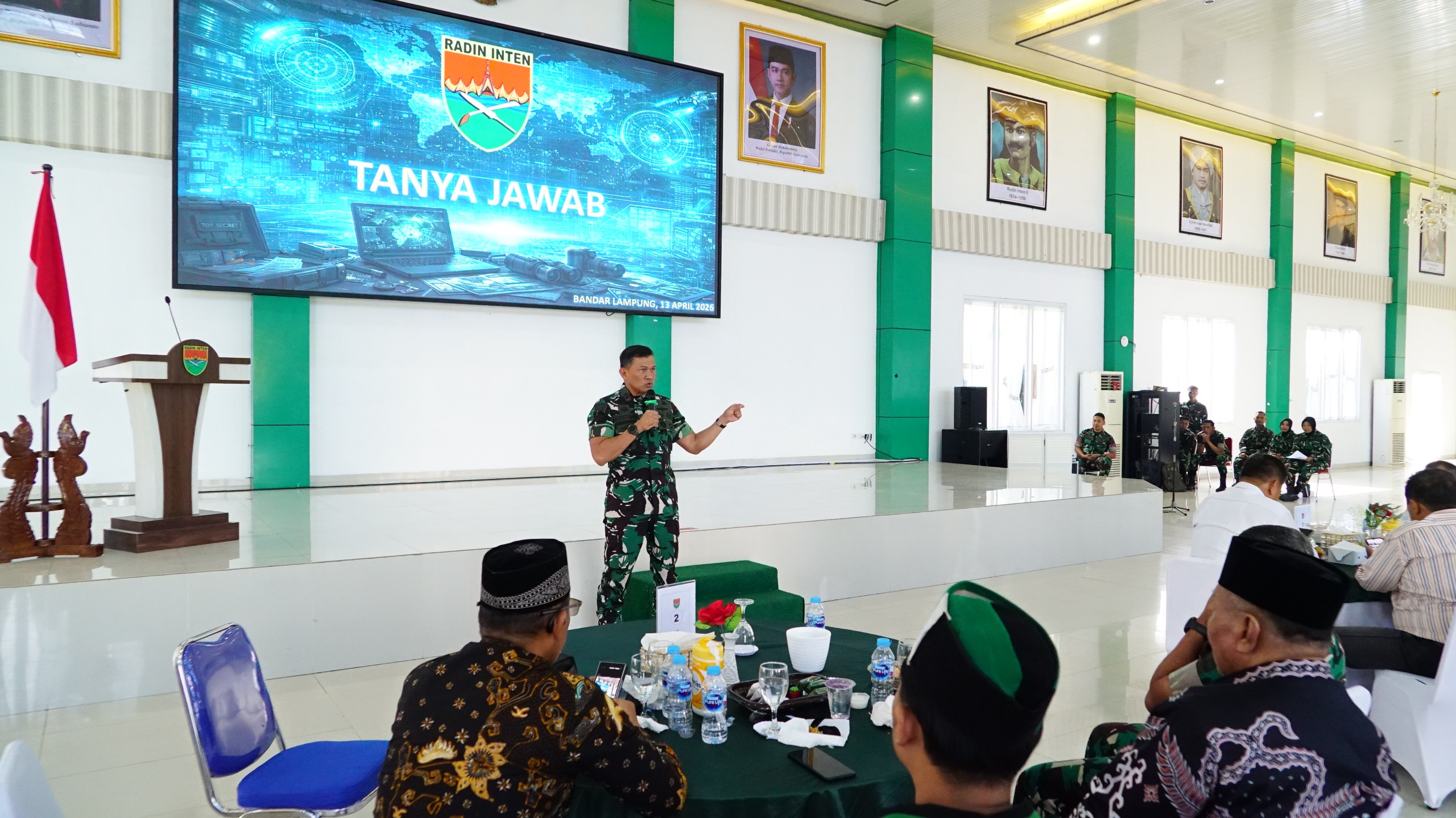 KODAM XXI/RADIN INTEN GELAR SILATURAHMI DAN HALAL BIHALAL BERSAMA OKP, BEM DAN INSAN MEDIA WILAYAH LAMPUNG