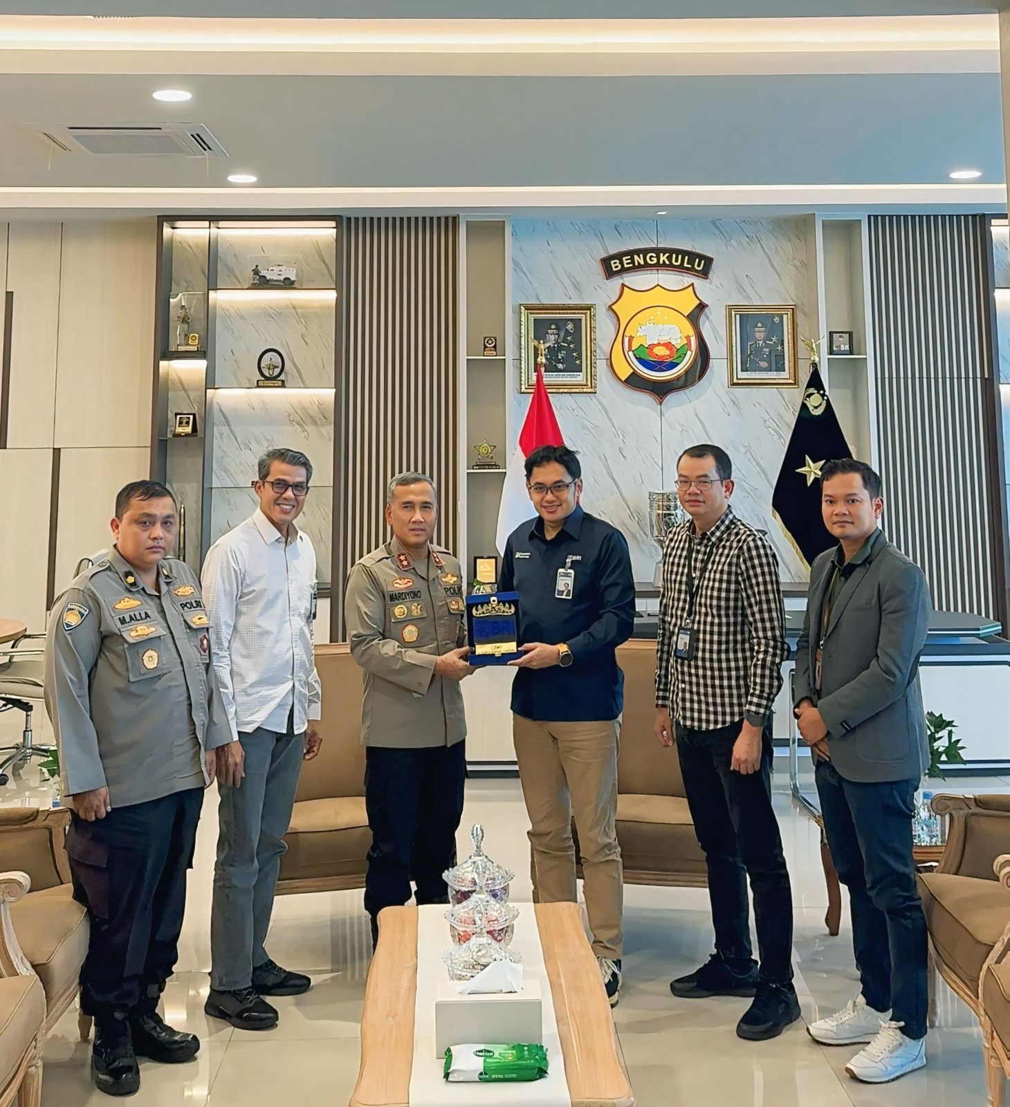 BRI Region 5 Bandar Lampung Perkuat Sinergi dengan Polda Bengkulu Melalui Kunjungan Silaturahmi