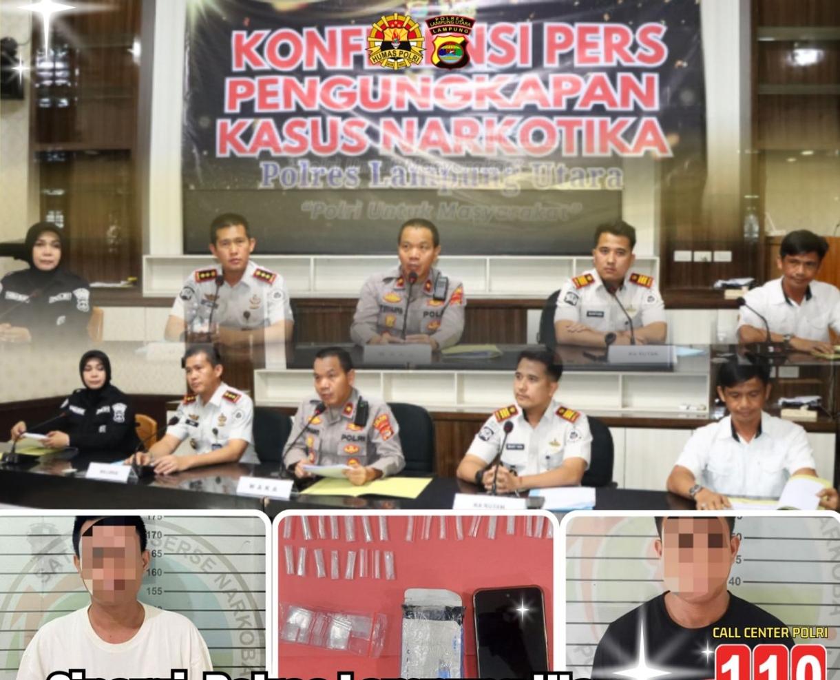 Sinergi Polres Lampung Utara, Lapas dan Rutan Kotabumi Berhasil Gagalkan Penyelundupan Sabu, Dua Orang Diamankan